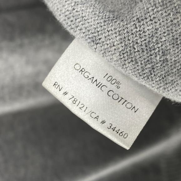 EILEEN FISHER Cardigan XS Organic Cotton Open Front Shawl Short Sleeve Gray - Picture 8 of 11